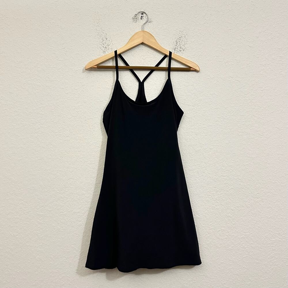 OUTDOOR VOICES The Exercise Mini Dress Black Athletic Tennis Sports